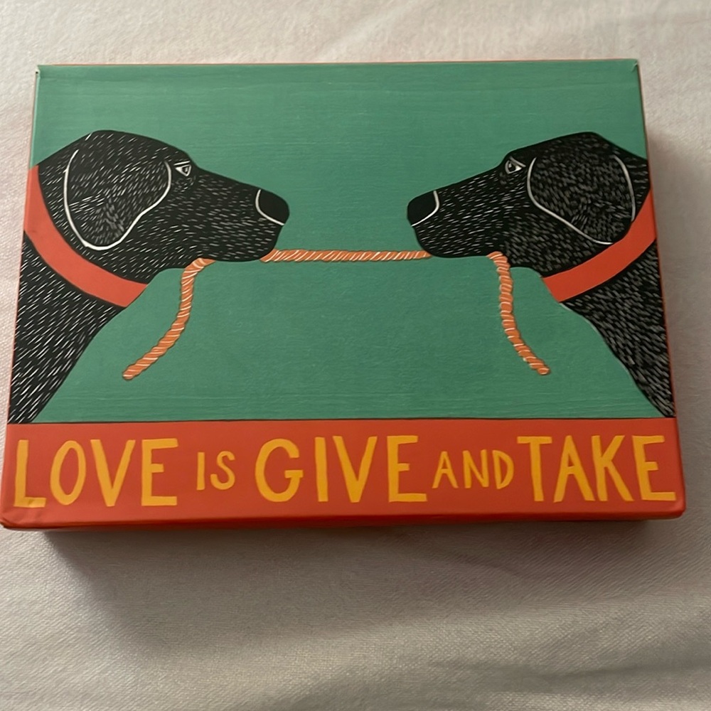 Stephen Huneck Notecard set. 2004
12 cards, 14 envelopes.